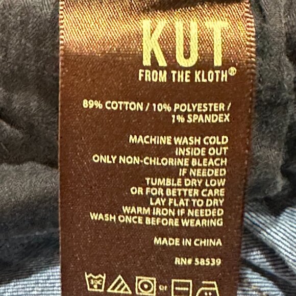 KUT From the Kloth Boyfriend Medium Wash Tapered Leg Denim Jeans SP094MJ6 Size 8 - Picture 7 of 8
